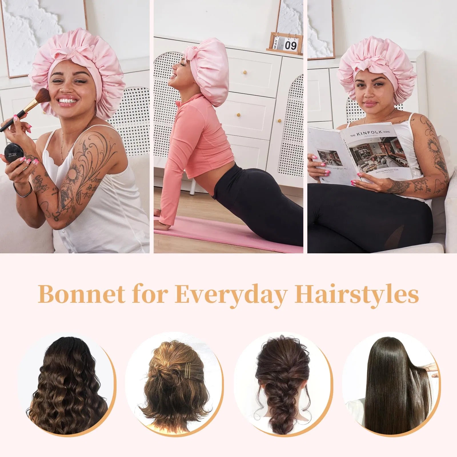 The Moonveil Silk Hair Bonnet - Everyday Essentials & Gifts