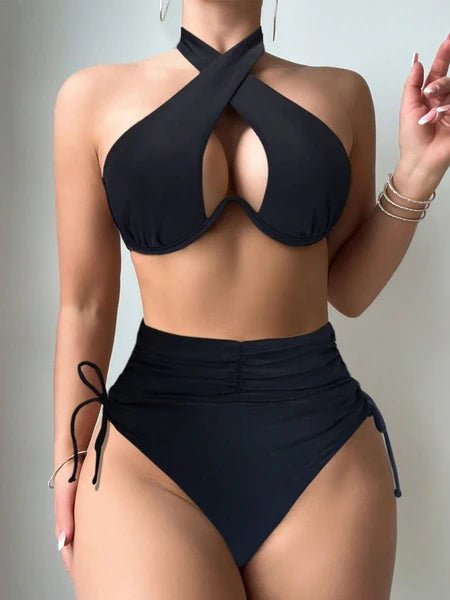 Noir Wave Bikini Set - Everyday Essentials & Gifts